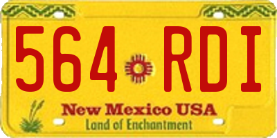 NM license plate 564RDI