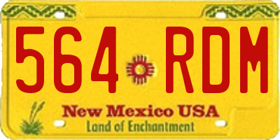 NM license plate 564RDM