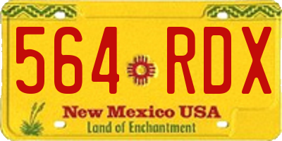 NM license plate 564RDX