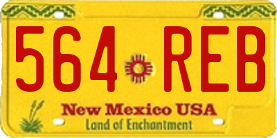 NM license plate 564REB