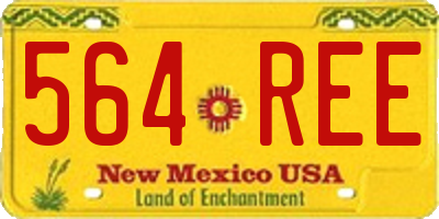 NM license plate 564REE