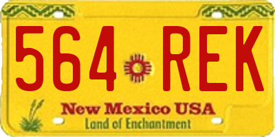 NM license plate 564REK
