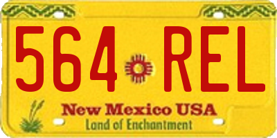 NM license plate 564REL