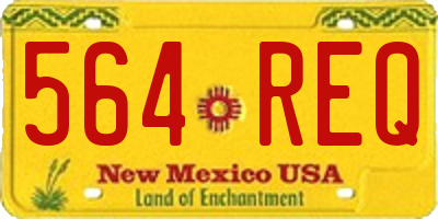 NM license plate 564REQ