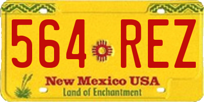 NM license plate 564REZ