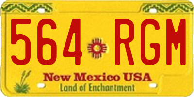 NM license plate 564RGM