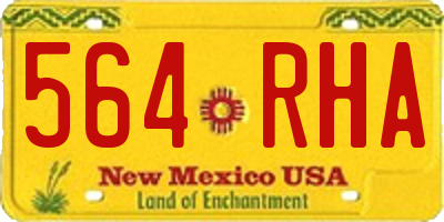NM license plate 564RHA