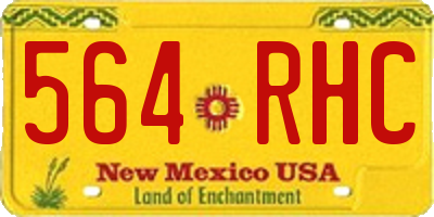 NM license plate 564RHC
