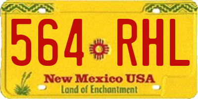 NM license plate 564RHL