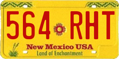 NM license plate 564RHT