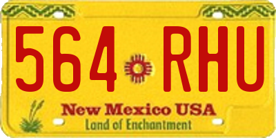 NM license plate 564RHU