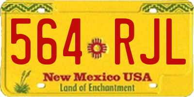 NM license plate 564RJL
