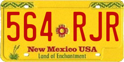 NM license plate 564RJR