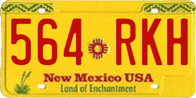 NM license plate 564RKH