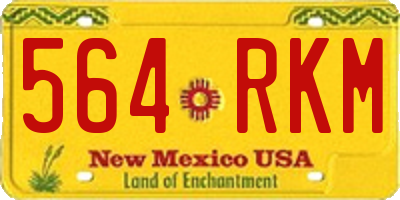 NM license plate 564RKM
