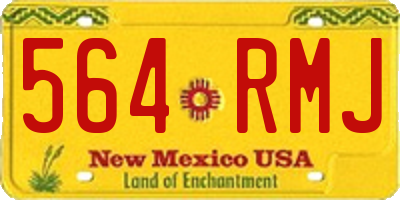 NM license plate 564RMJ