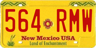 NM license plate 564RMW