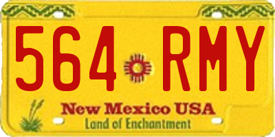 NM license plate 564RMY