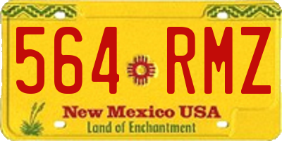 NM license plate 564RMZ