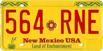 NM license plate 564RNE