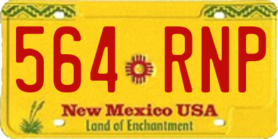 NM license plate 564RNP