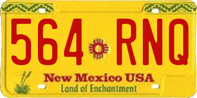 NM license plate 564RNQ
