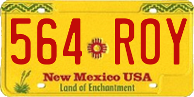 NM license plate 564ROY