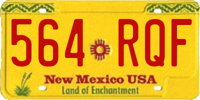 NM license plate 564RQF