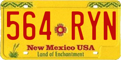 NM license plate 564RYN