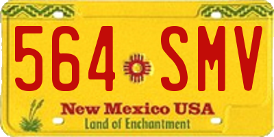 NM license plate 564SMV