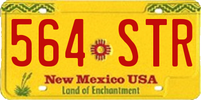 NM license plate 564STR