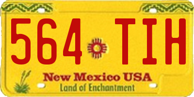NM license plate 564TIH
