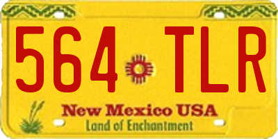 NM license plate 564TLR