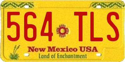 NM license plate 564TLS