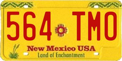 NM license plate 564TMO