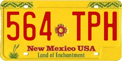 NM license plate 564TPH