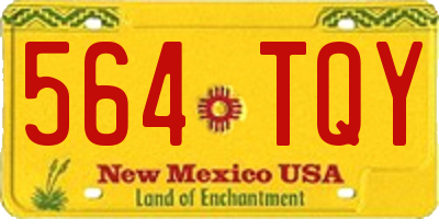 NM license plate 564TQY