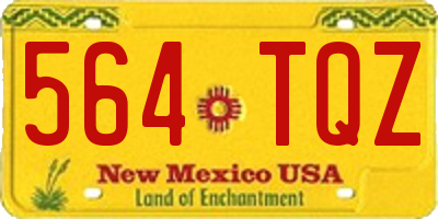 NM license plate 564TQZ