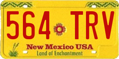 NM license plate 564TRV