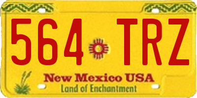 NM license plate 564TRZ