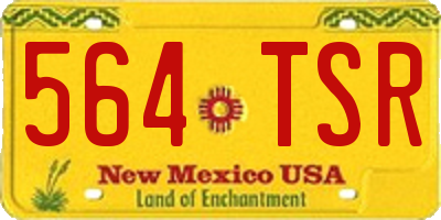 NM license plate 564TSR