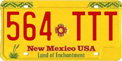NM license plate 564TTT