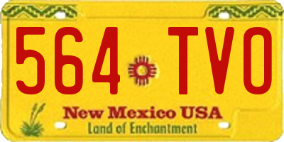 NM license plate 564TVO