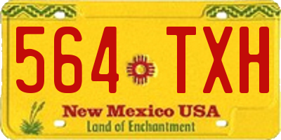 NM license plate 564TXH