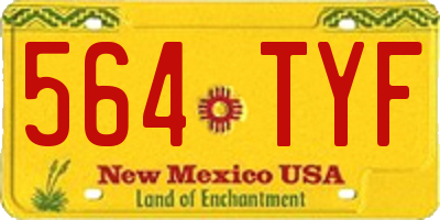 NM license plate 564TYF