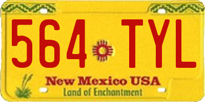 NM license plate 564TYL