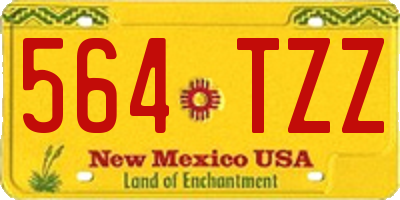 NM license plate 564TZZ