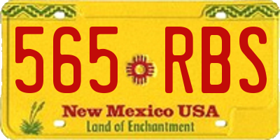 NM license plate 565RBS