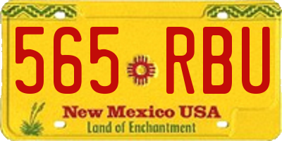 NM license plate 565RBU