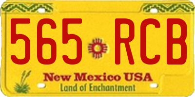NM license plate 565RCB